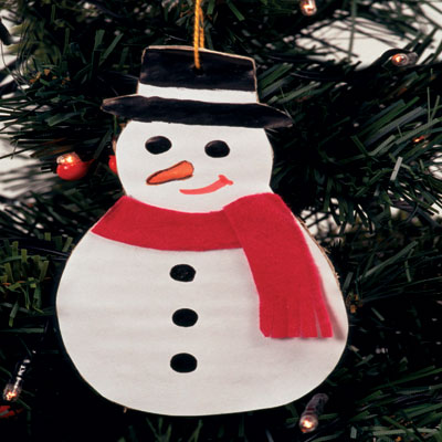 Χριστουγεννιάτικη Κατασκευή Χάρτινος Χιονάνθρωπος