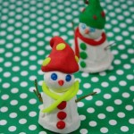 Χριστουγεννιάτικη Κατασκευή Χιονάνθρωπος από Πλαστελίνη